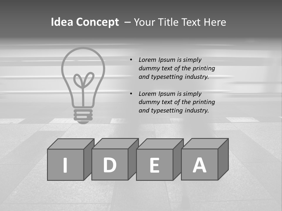 Commuter Departure Unrecognizable PowerPoint Template