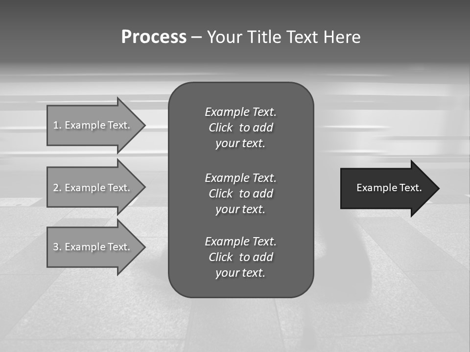 Commuter Departure Unrecognizable PowerPoint Template