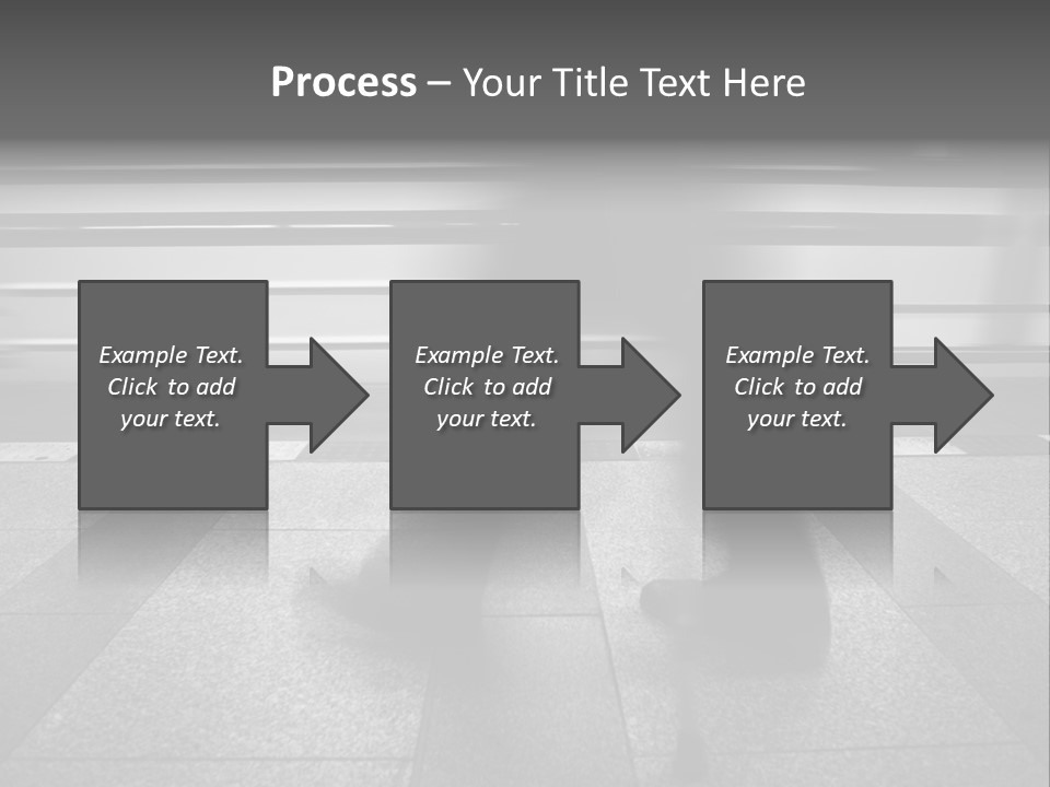 Commuter Departure Unrecognizable PowerPoint Template