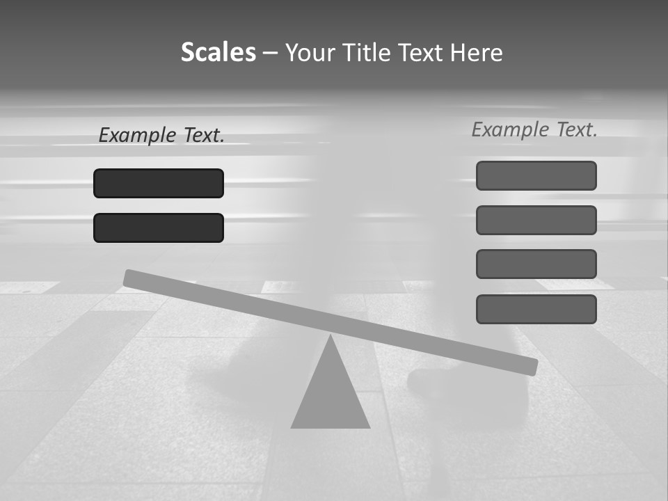 Commuter Departure Unrecognizable PowerPoint Template