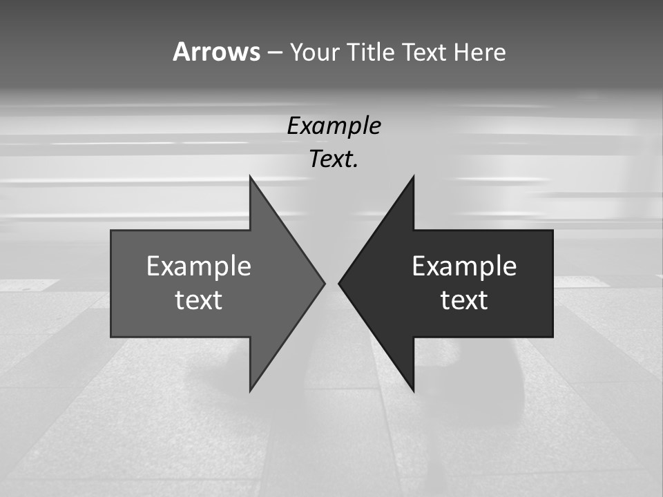 Commuter Departure Unrecognizable PowerPoint Template
