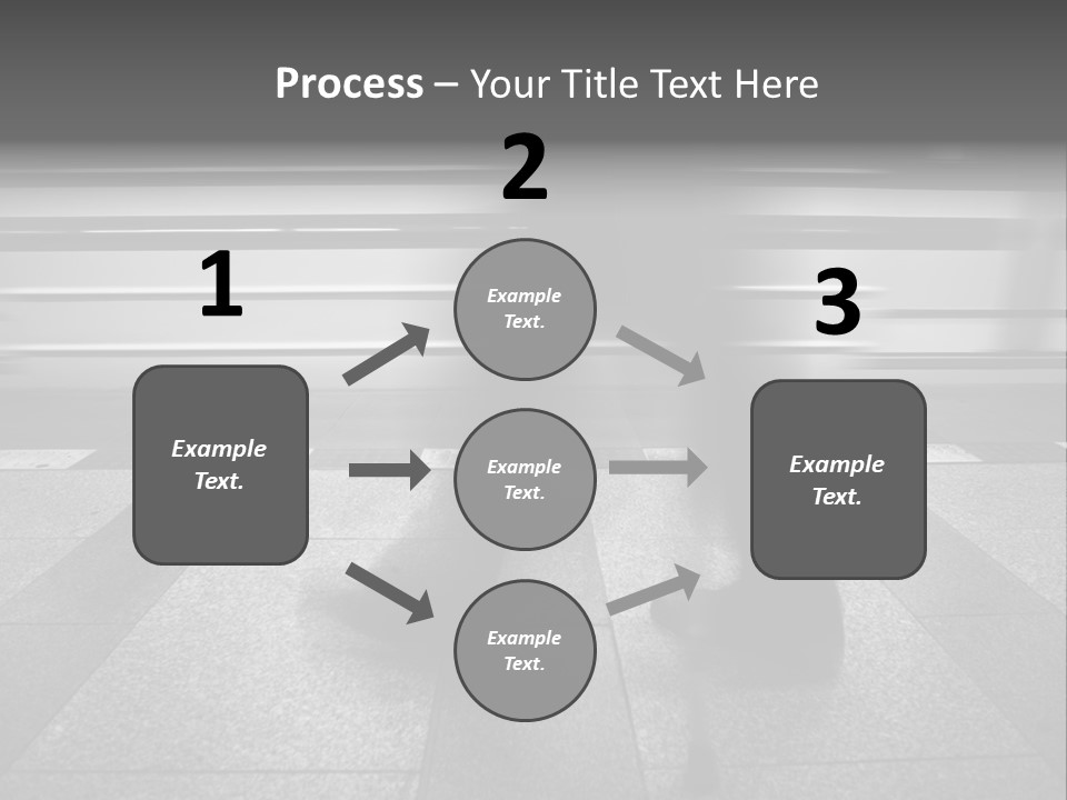 Commuter Departure Unrecognizable PowerPoint Template