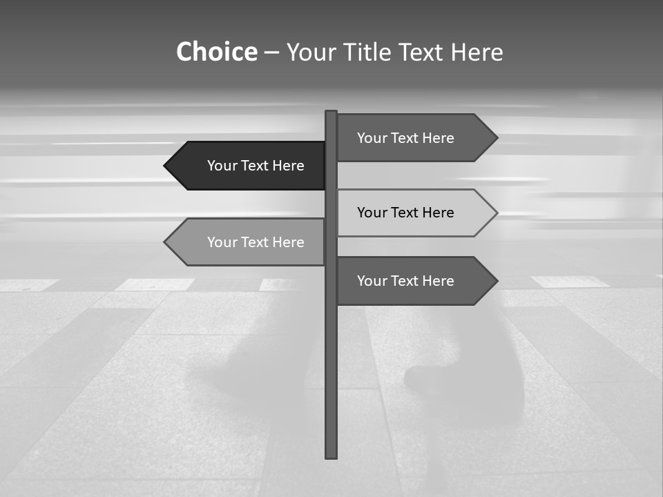 Commuter Departure Unrecognizable PowerPoint Template