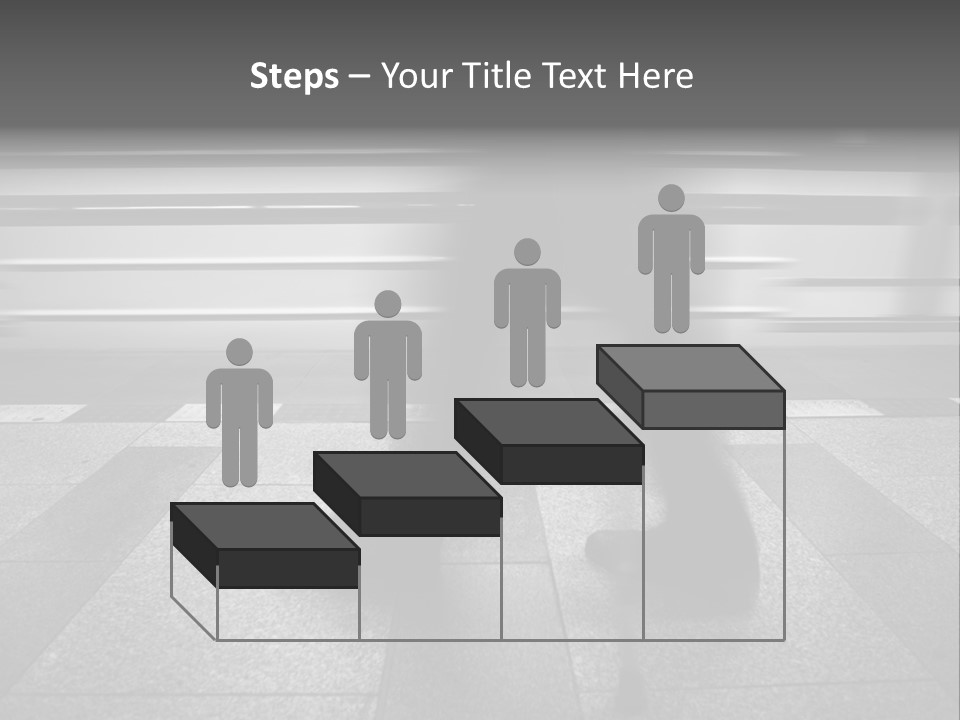 Commuter Departure Unrecognizable PowerPoint Template