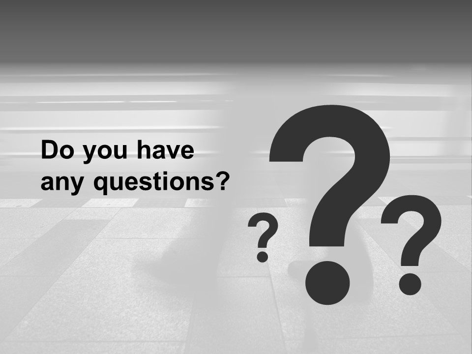 Commuter Departure Unrecognizable PowerPoint Template