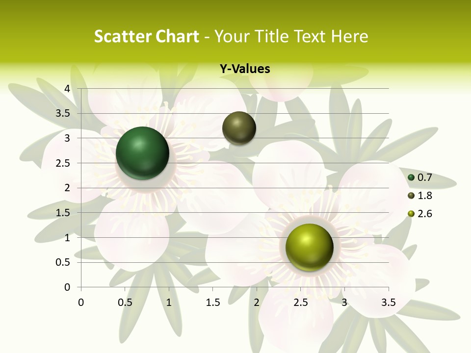 Pink Leptospermum Nature PowerPoint Template