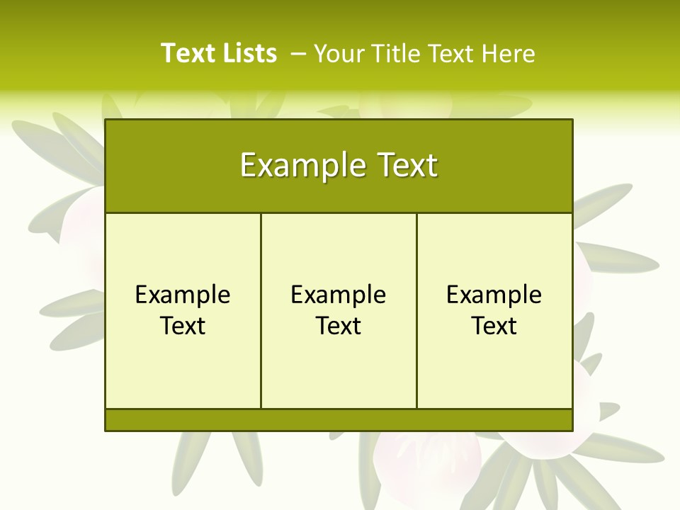 Pink Leptospermum Nature PowerPoint Template