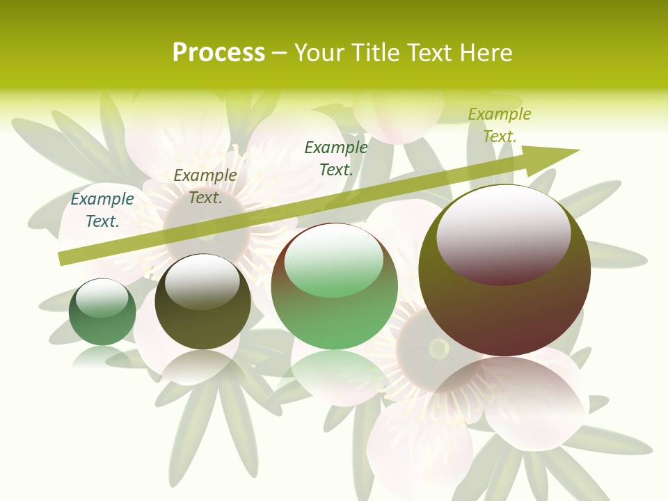 Pink Leptospermum Nature PowerPoint Template