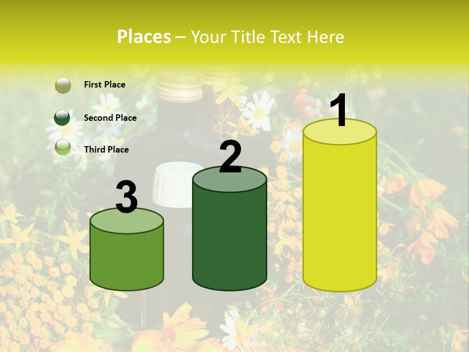 Recovery Glass Flowers PowerPoint Template