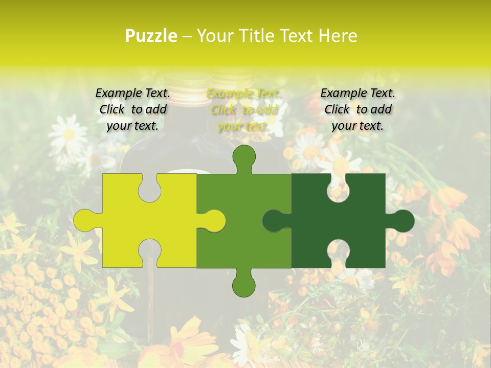 Recovery Glass Flowers PowerPoint Template