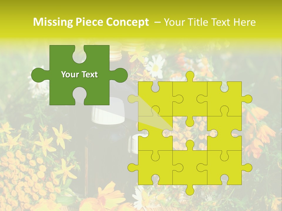 Recovery Glass Flowers PowerPoint Template