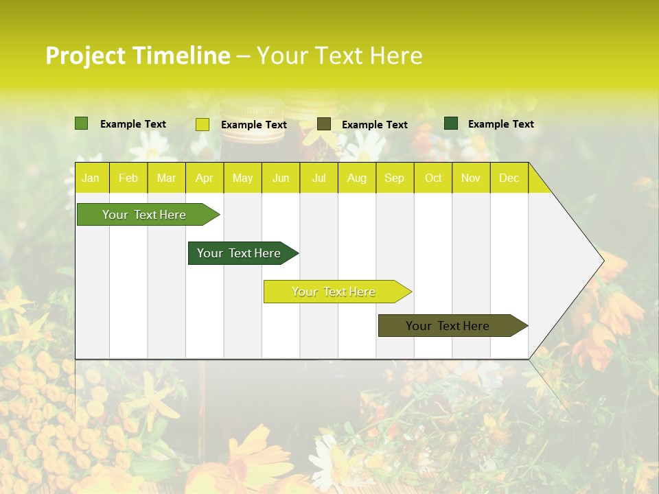 Recovery Glass Flowers PowerPoint Template