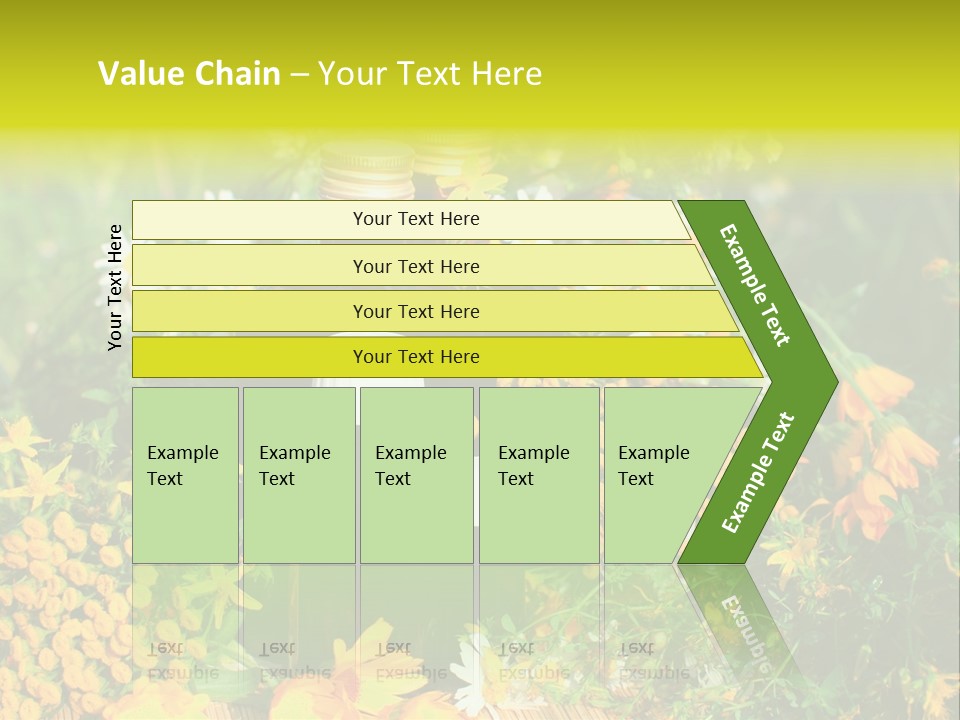 Recovery Glass Flowers PowerPoint Template