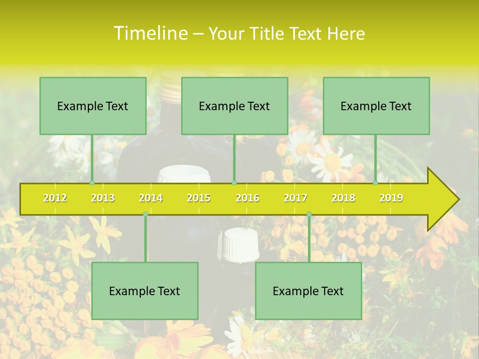 Recovery Glass Flowers PowerPoint Template