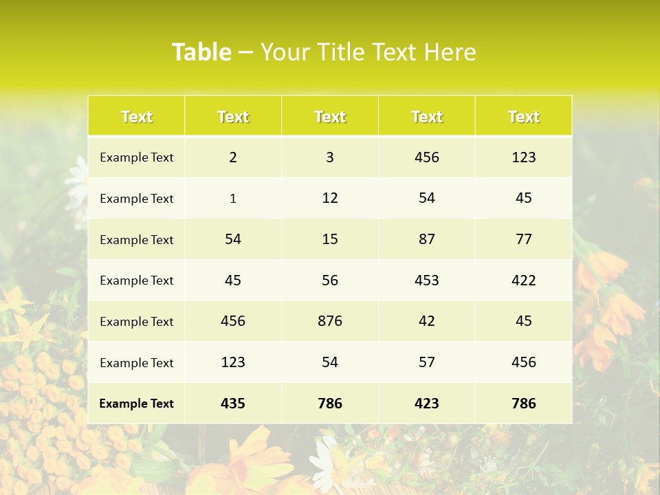 Recovery Glass Flowers PowerPoint Template