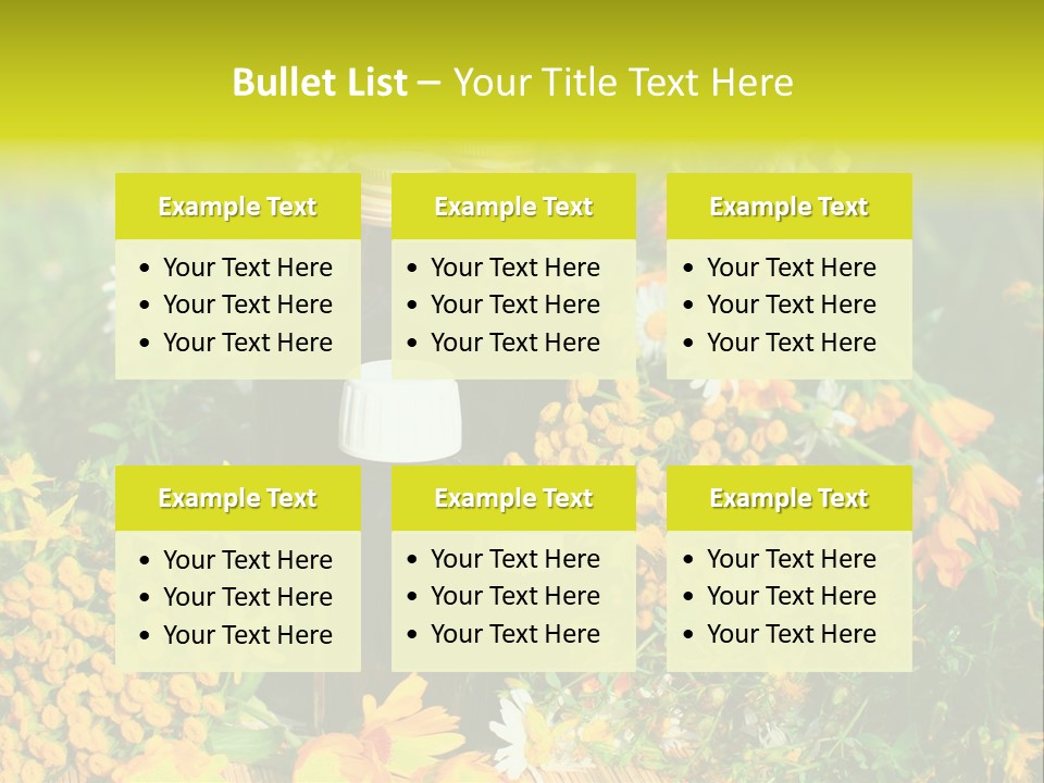 Recovery Glass Flowers PowerPoint Template