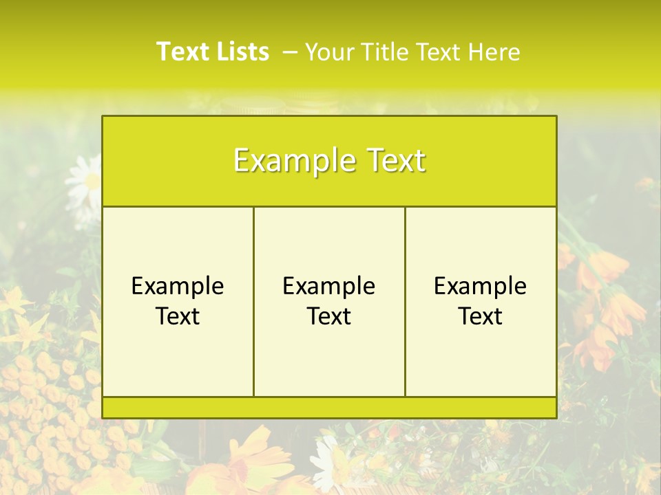 Recovery Glass Flowers PowerPoint Template