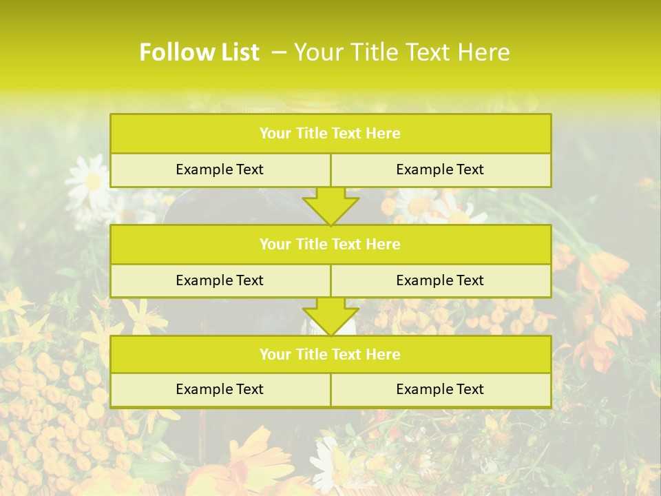 Recovery Glass Flowers PowerPoint Template