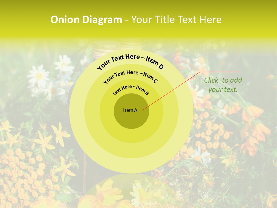 Recovery Glass Flowers PowerPoint Template