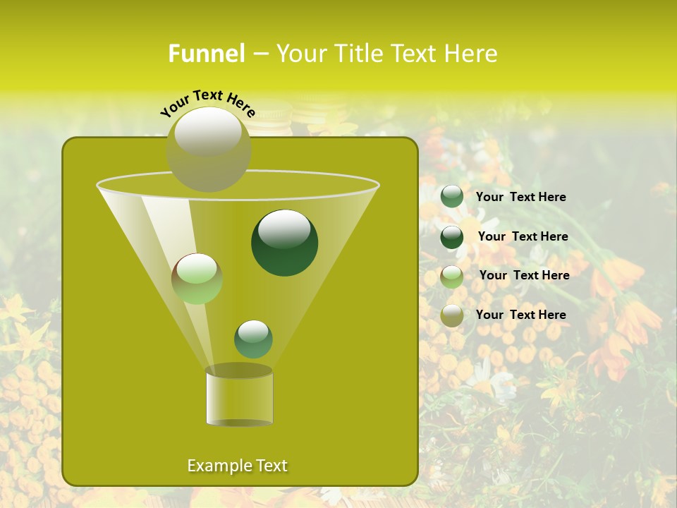 Recovery Glass Flowers PowerPoint Template
