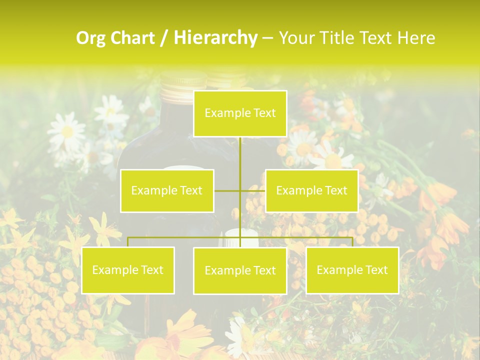 Recovery Glass Flowers PowerPoint Template