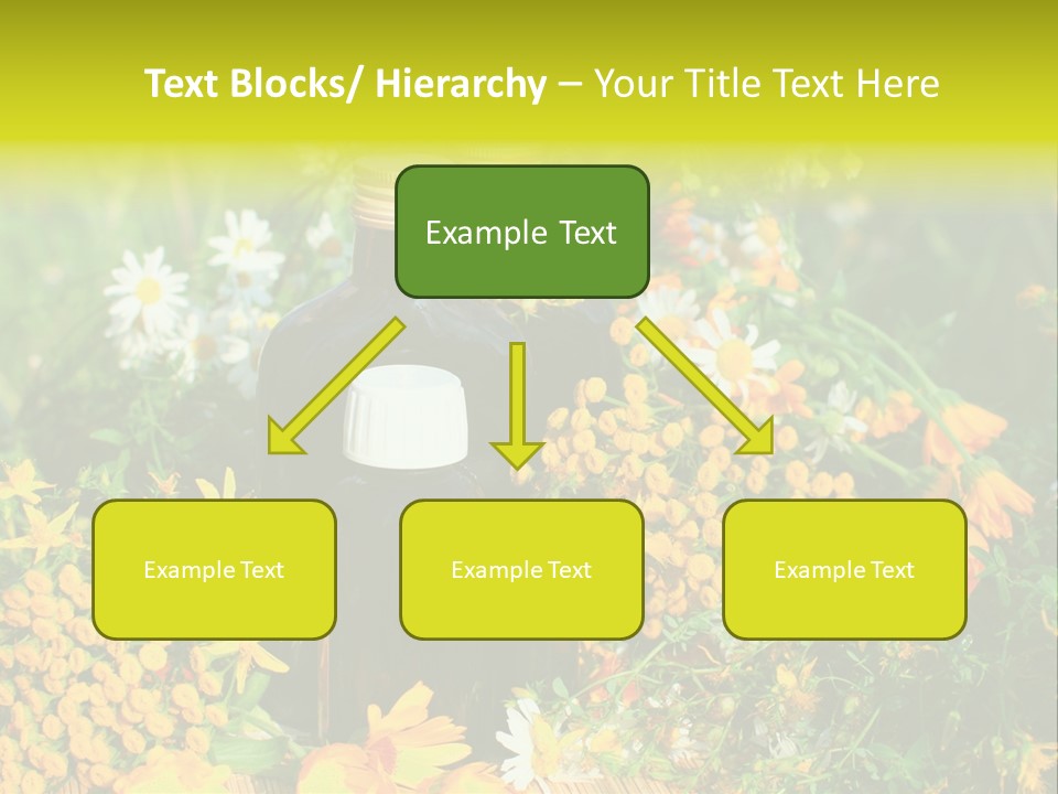 Recovery Glass Flowers PowerPoint Template
