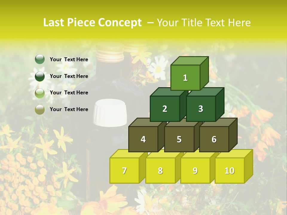 Recovery Glass Flowers PowerPoint Template