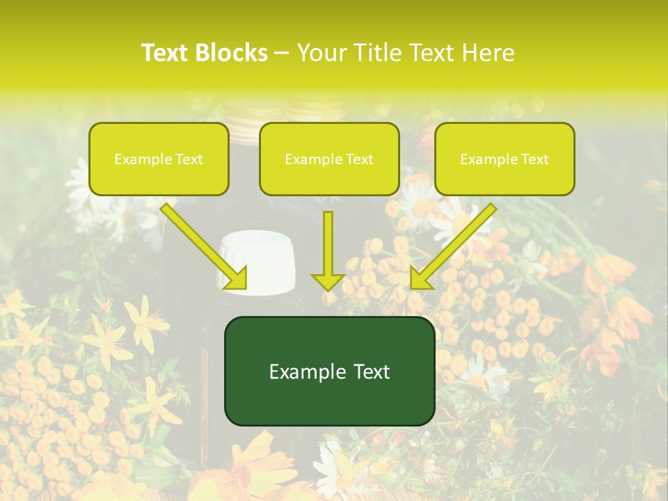 Recovery Glass Flowers PowerPoint Template