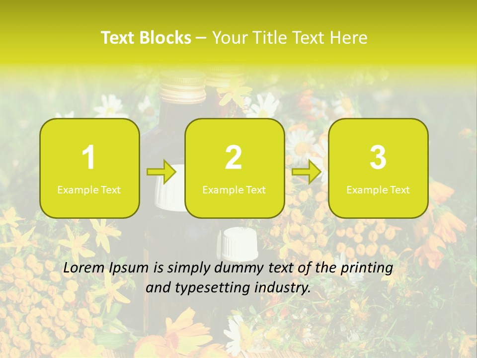 Recovery Glass Flowers PowerPoint Template