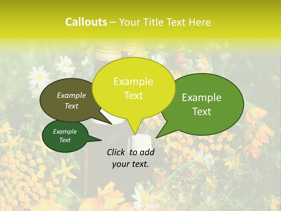 Recovery Glass Flowers PowerPoint Template