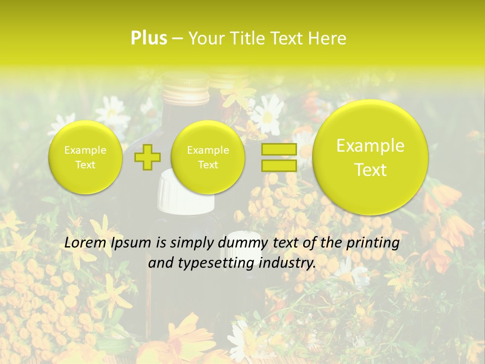 Recovery Glass Flowers PowerPoint Template