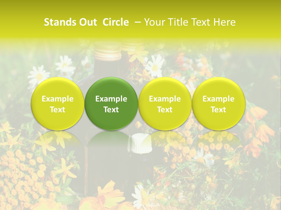 Recovery Glass Flowers PowerPoint Template