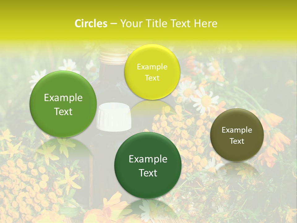 Recovery Glass Flowers PowerPoint Template