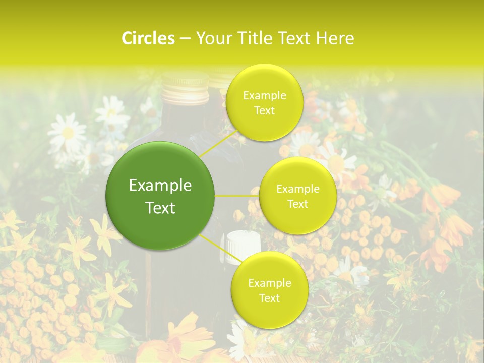 Recovery Glass Flowers PowerPoint Template