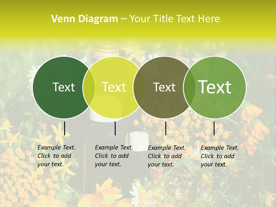 Recovery Glass Flowers PowerPoint Template