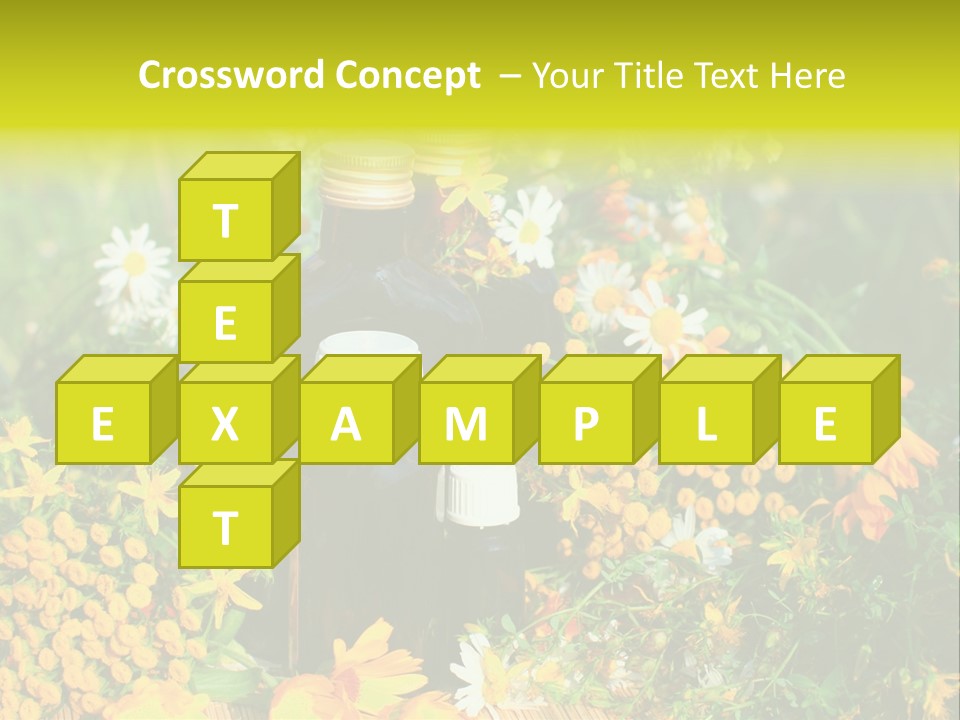 Recovery Glass Flowers PowerPoint Template