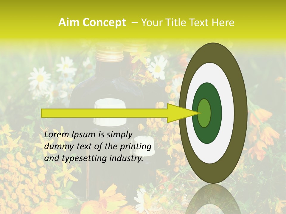 Recovery Glass Flowers PowerPoint Template