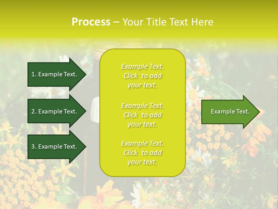 Recovery Glass Flowers PowerPoint Template