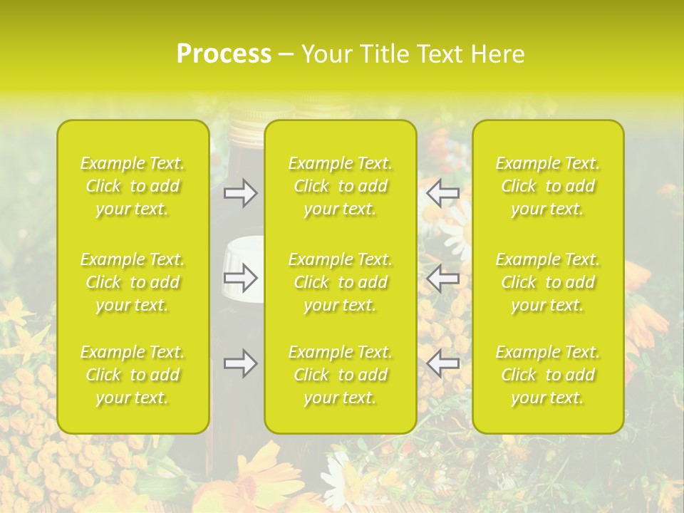 Recovery Glass Flowers PowerPoint Template