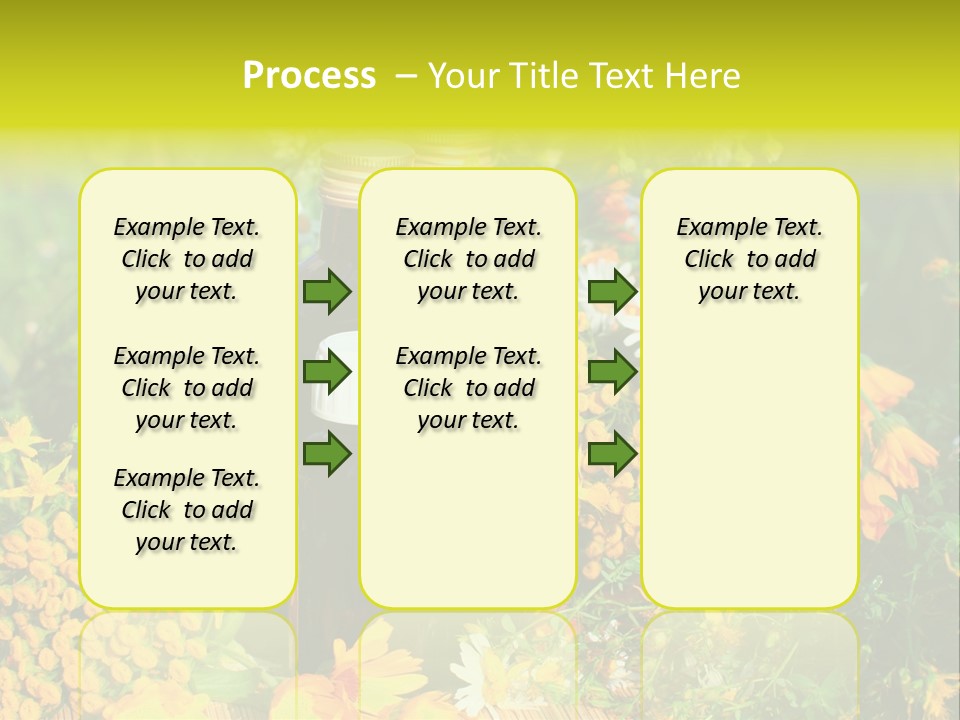 Recovery Glass Flowers PowerPoint Template