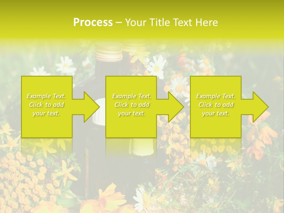 Recovery Glass Flowers PowerPoint Template