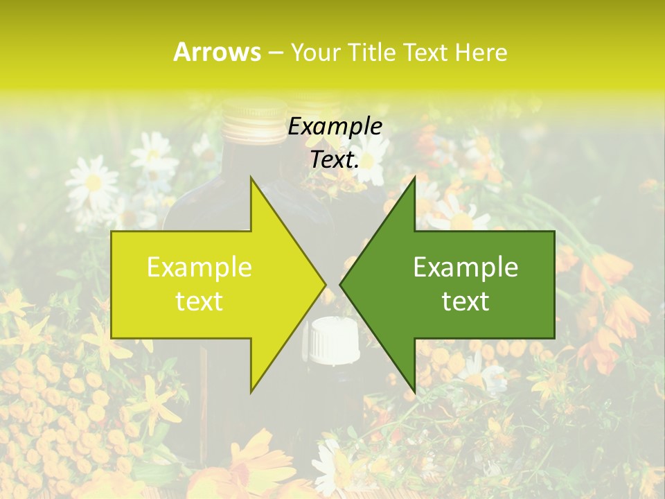 Recovery Glass Flowers PowerPoint Template