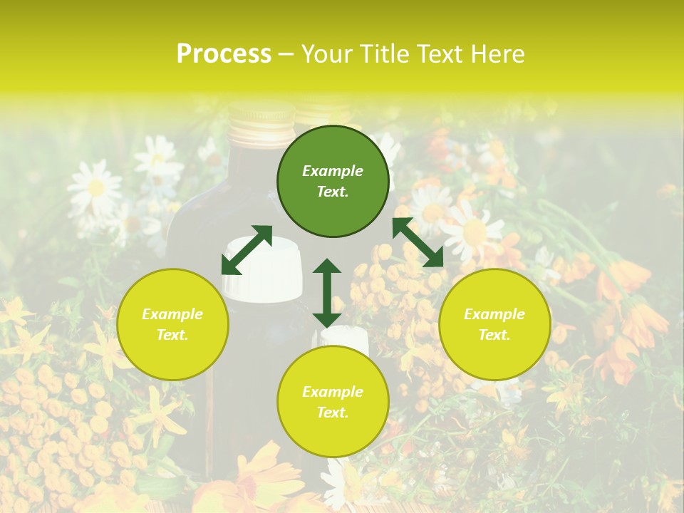 Recovery Glass Flowers PowerPoint Template