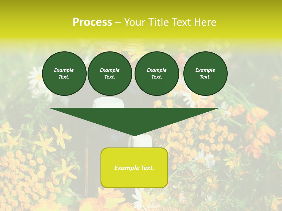 Recovery Glass Flowers PowerPoint Template