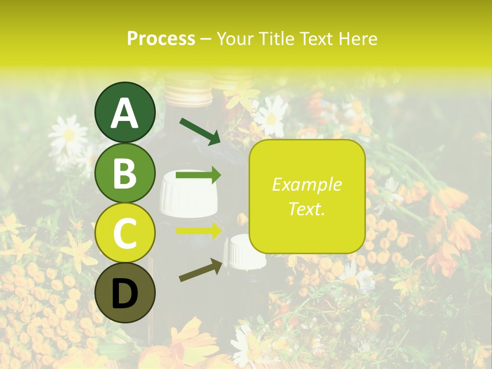 Recovery Glass Flowers PowerPoint Template