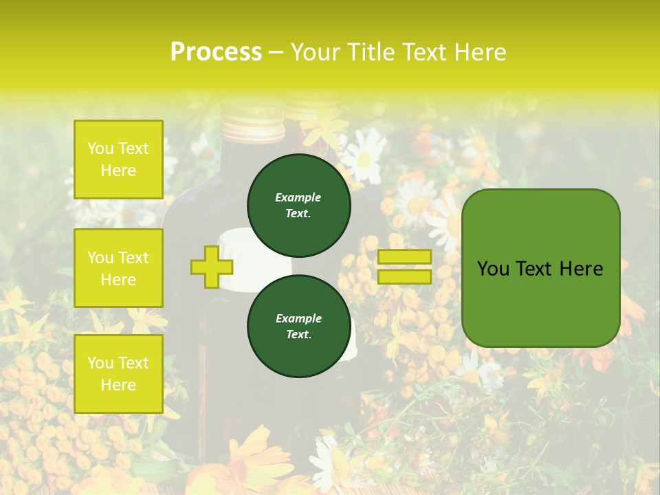 Recovery Glass Flowers PowerPoint Template