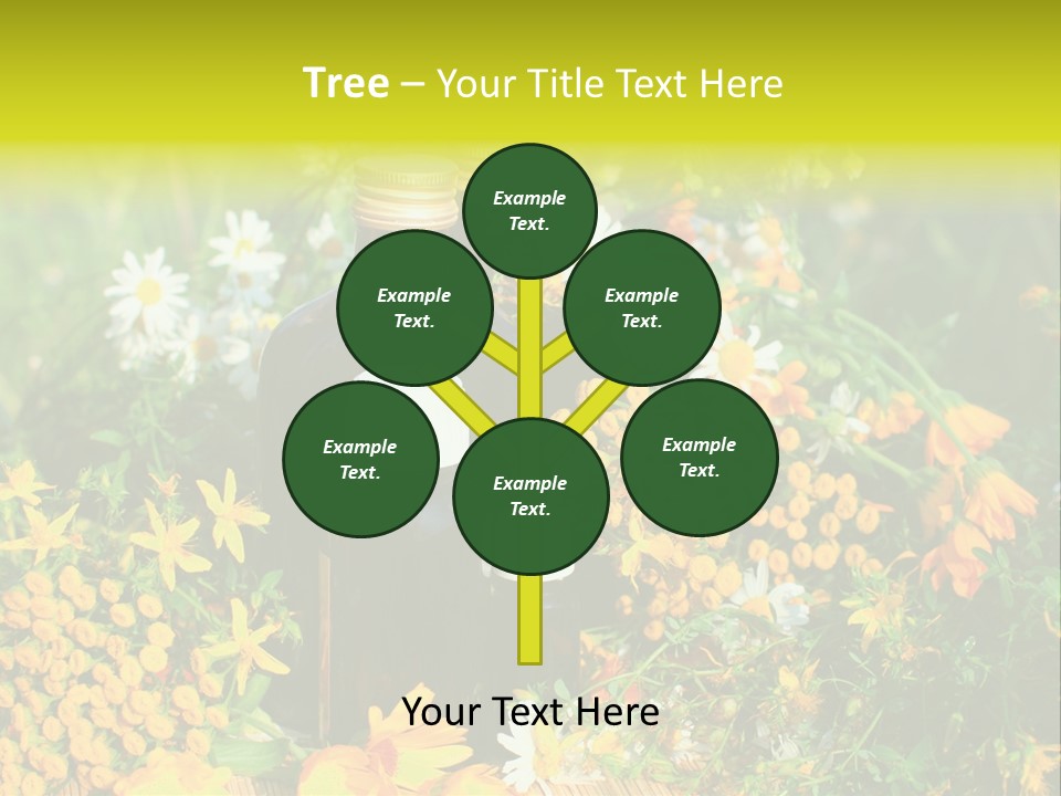 Recovery Glass Flowers PowerPoint Template