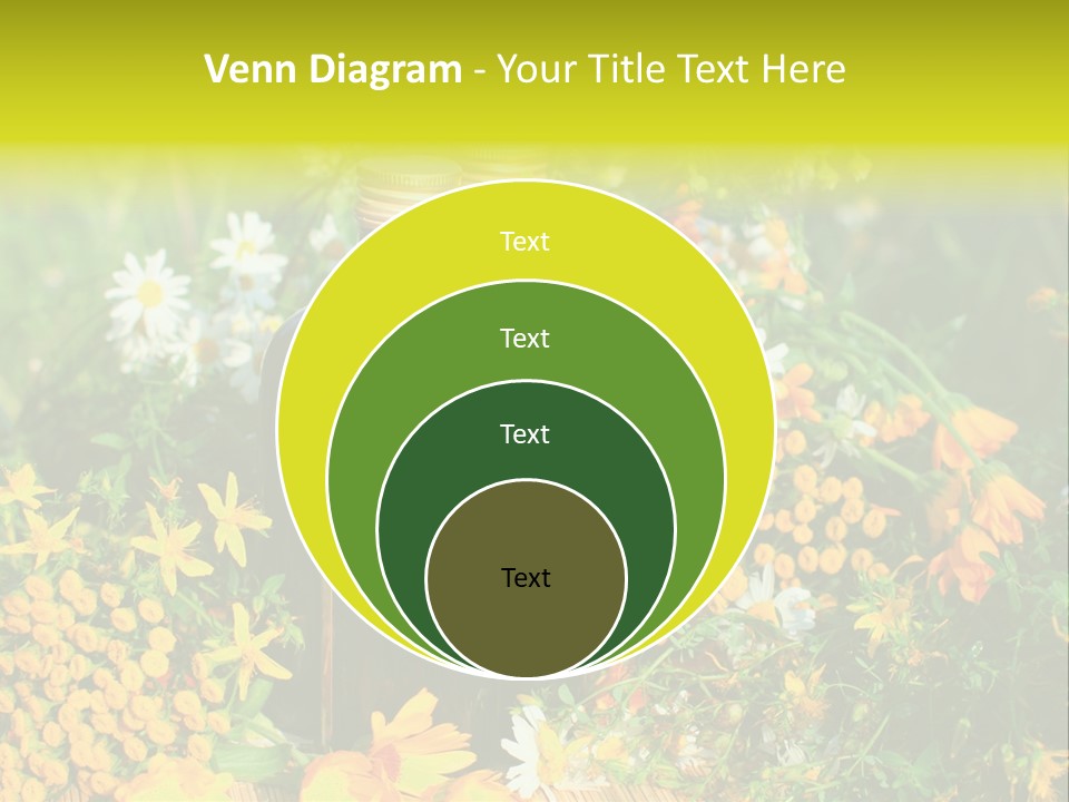 Recovery Glass Flowers PowerPoint Template