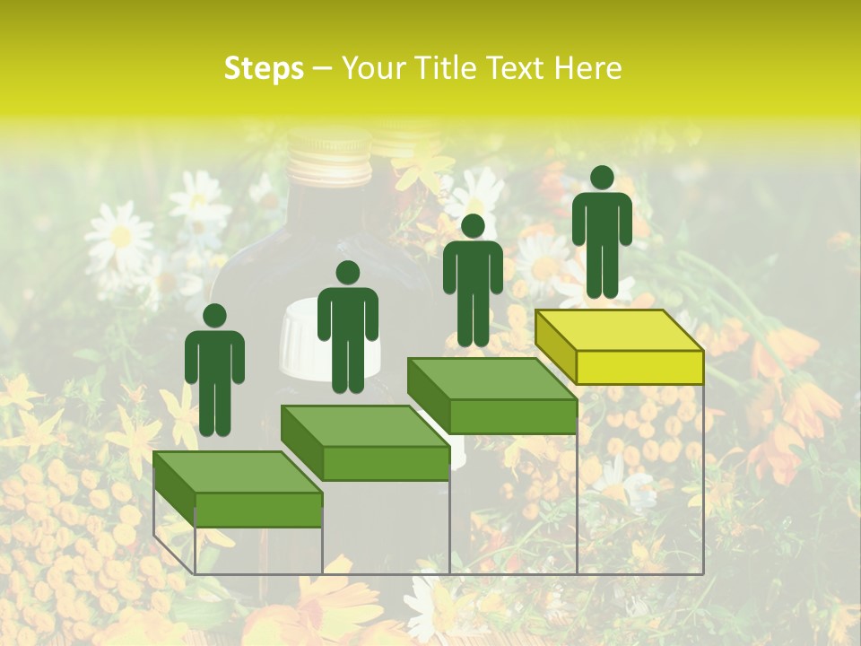 Recovery Glass Flowers PowerPoint Template