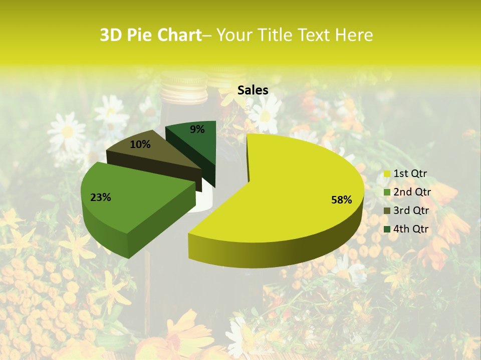 Recovery Glass Flowers PowerPoint Template